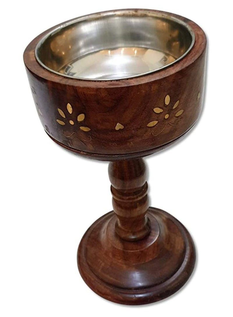 brown 12 x 13 x 23 cm home fragrance incense holder