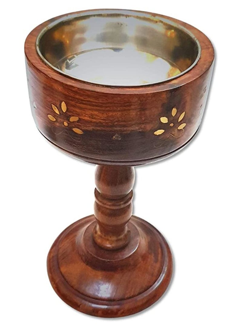 brown 12 x 13 x 23 cm home fragrance incense holder