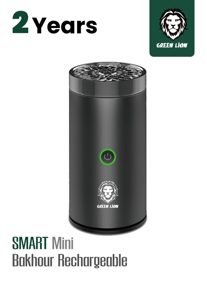 Smart Mini Bakhour Rechargeable Electric Car Incense Burner / Bukhour / Luxury Scent | Aroma Diffuser Portable Bakhour Oud USB Type Fragrance Air Freshener for Car & Home - Black