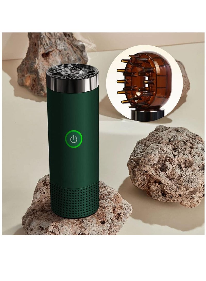 New Modern Arabian Electric Portable Bakhoor Burner USB Rechargeable Comb Bakhoor Incense Holder Green