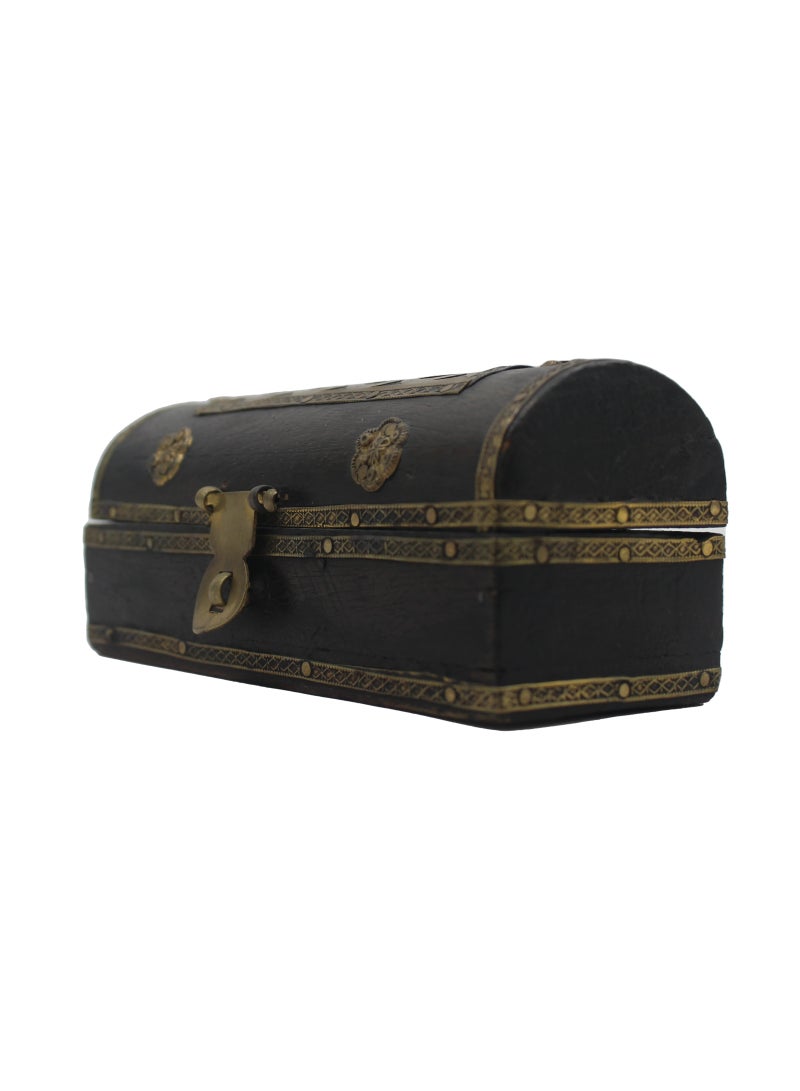 Wooden incense Box with Brass Work