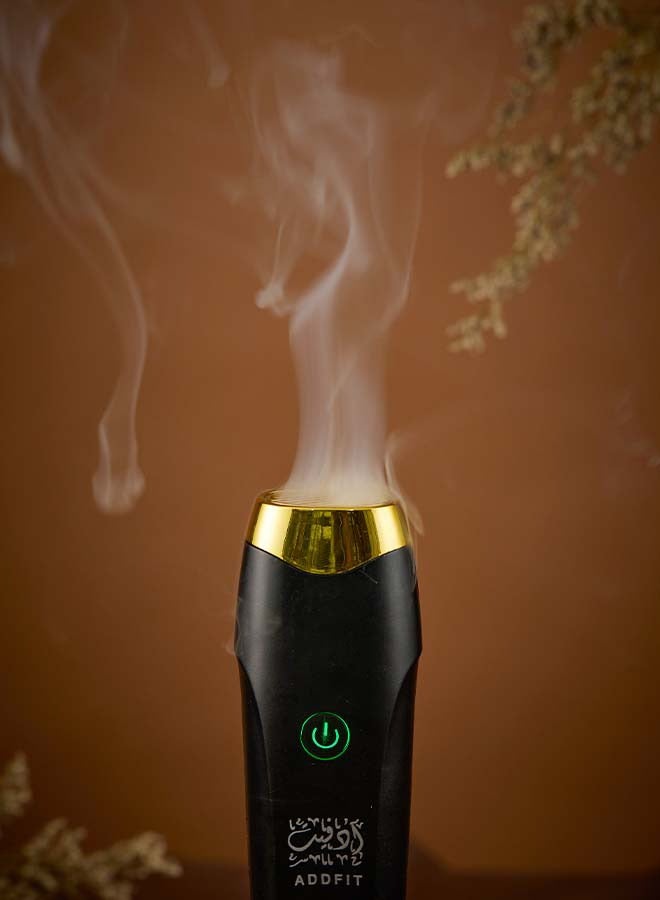 Smart Rechargeable Handheld Burner With Comb Black 13x6x6cm