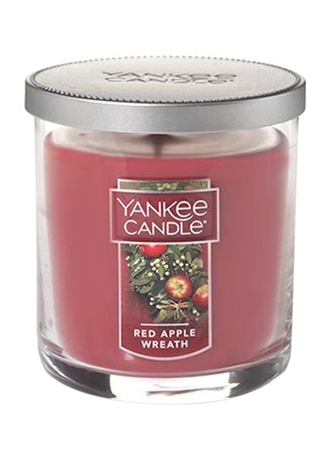 Yankee Candle Red Apple Wreath Small Single Wick Tumbler Candle, Festive Scent