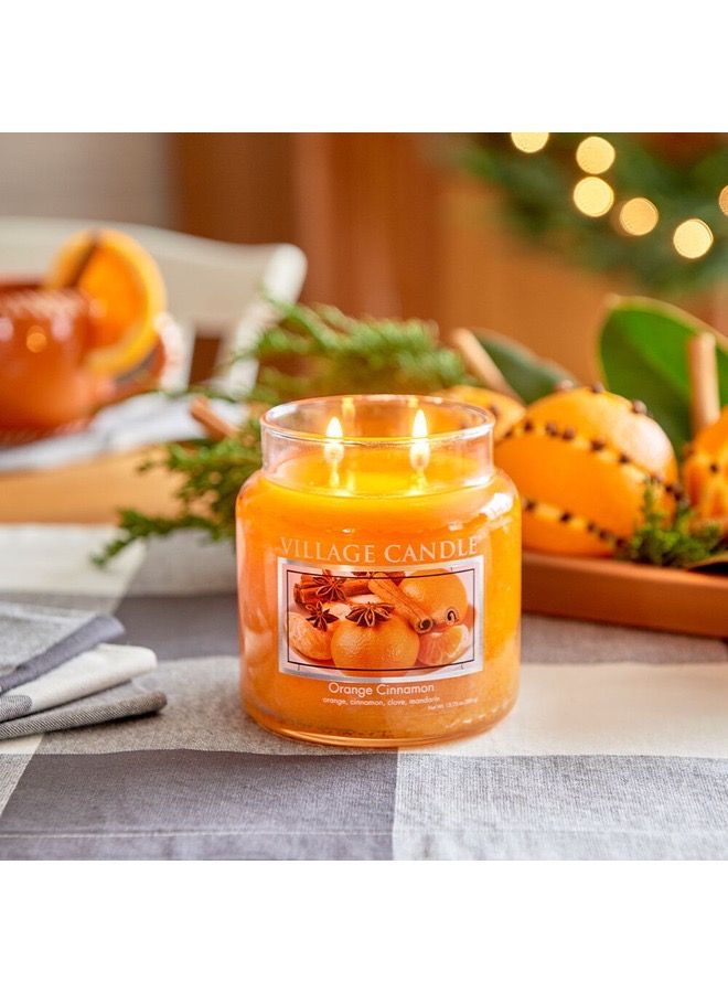 Village Candle Orange Cinnamon Medium