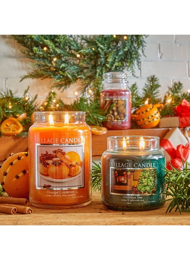 Village Candle Orange Cinnamon Medium