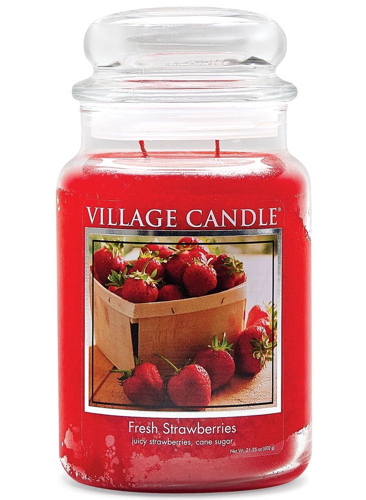 Village Candle Fresh Strawberries Large