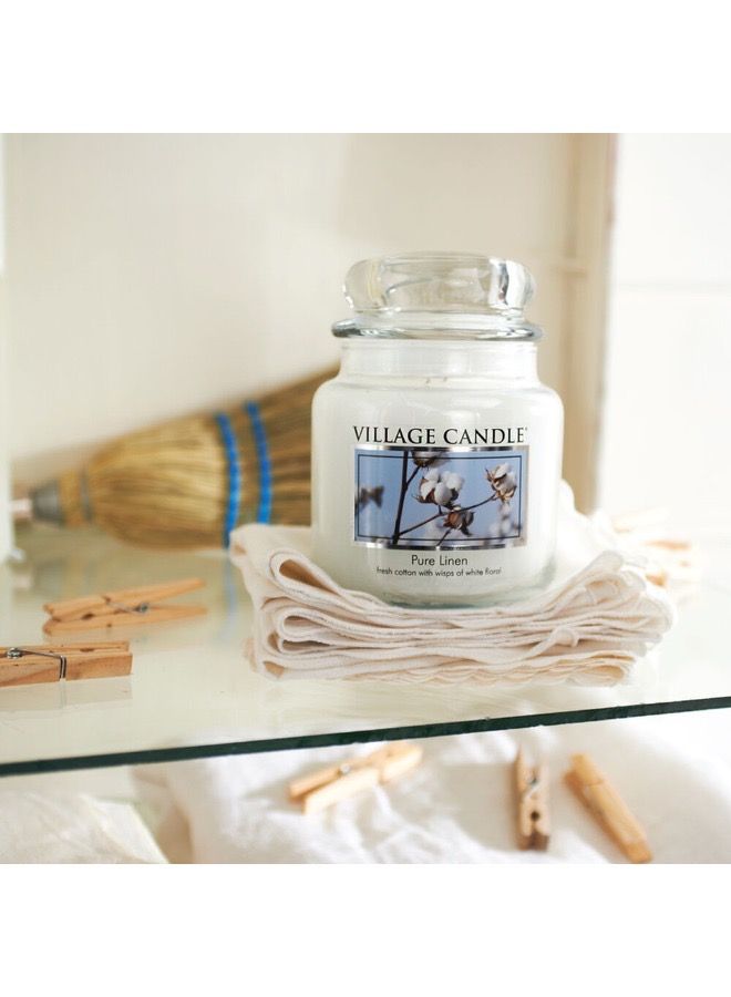 Village Candle Pure Linen Fresh Cotton Medium