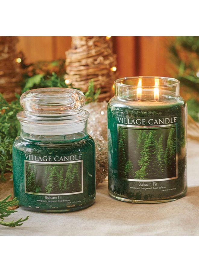 Balsam Fir small Candle Evergreen Bergamot and Fresh Balsam