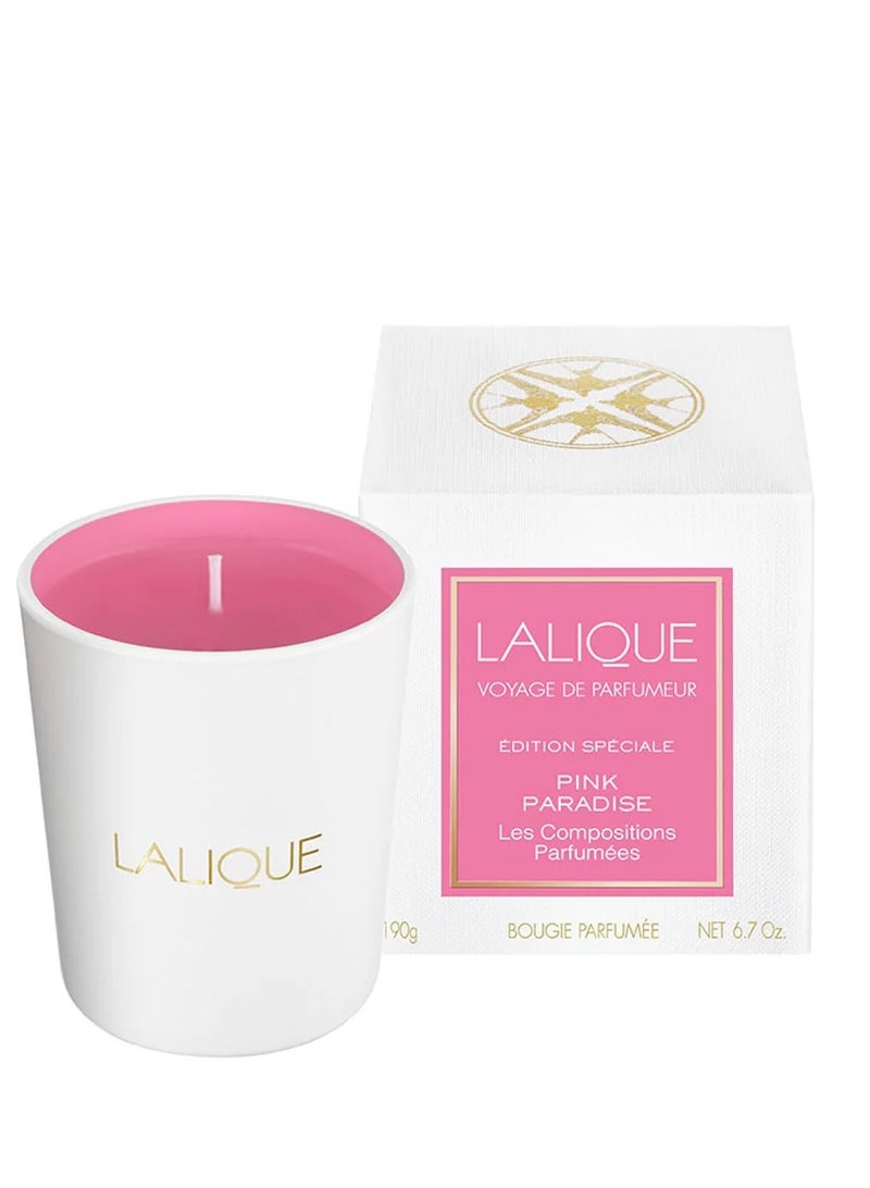 Lalique Candle 190g Pink Paradise