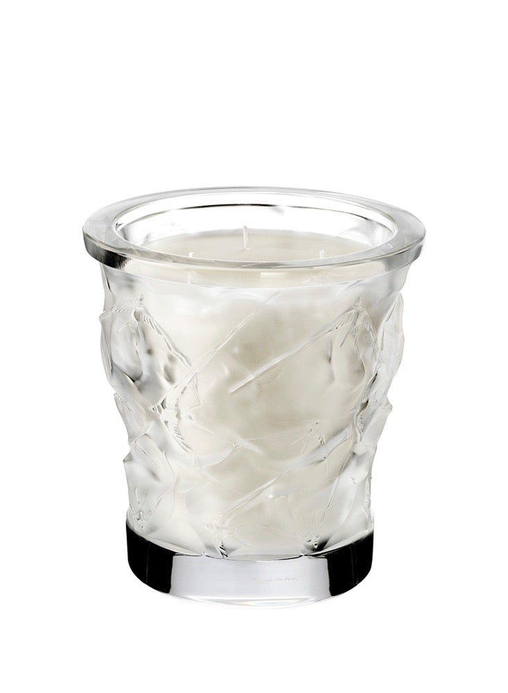 Lalique Crystal Candle Vase 750g Oceans