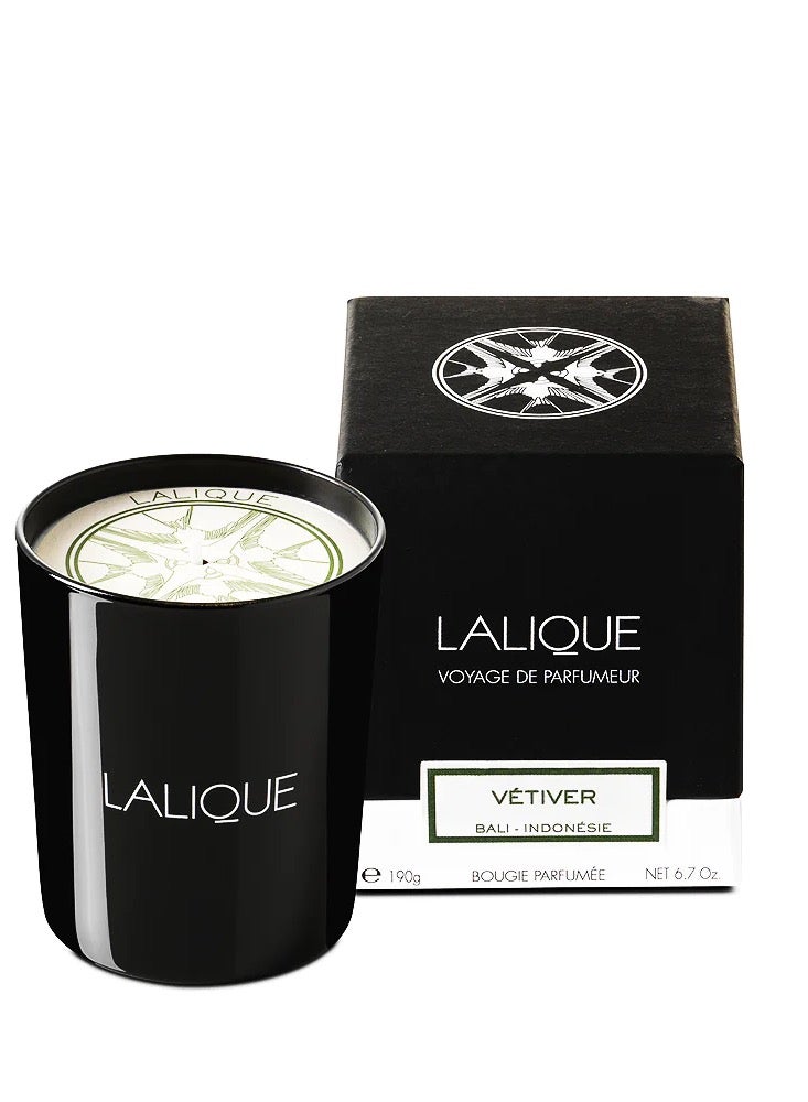 Lalique Candle 190g Vetiver Bali