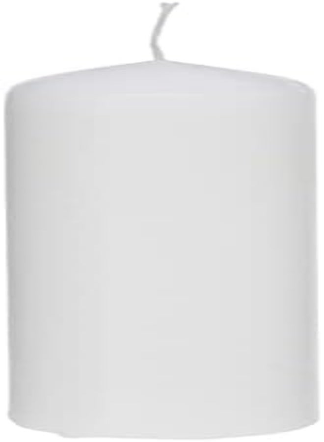 Spaas Tray Of 9 Unscented Pillar Candles 60/150 Mm, ± 45 Hours, White