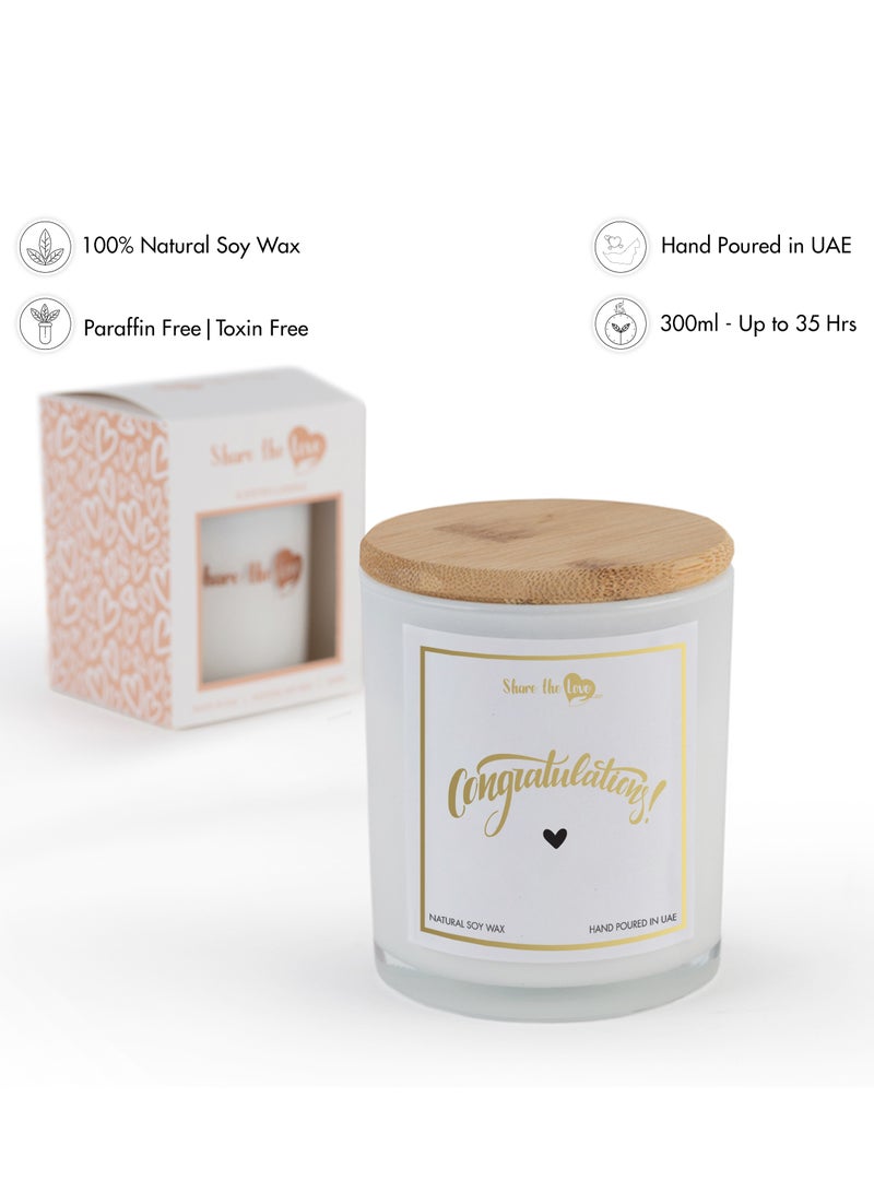 Congratulations - Scented Soy Wax Candle