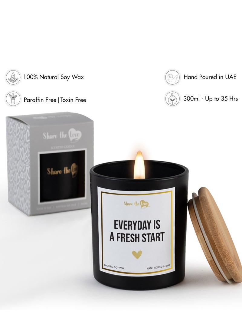 Everything is a Fresh Start Soy wax Scented Candle