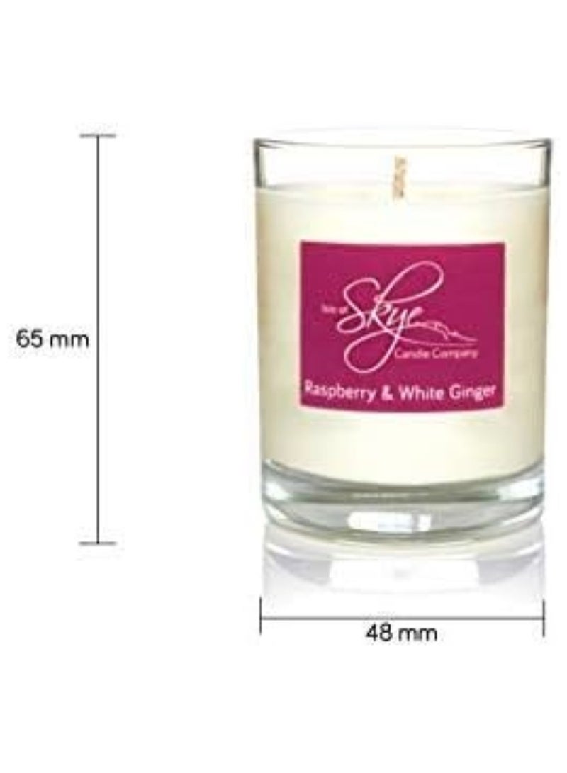 Raspberry & White Ginger Natural Soya Wax Candle 550 G