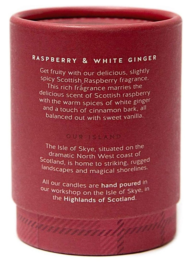 Raspberry & White Ginger Natural Soya Wax Candle 550 G