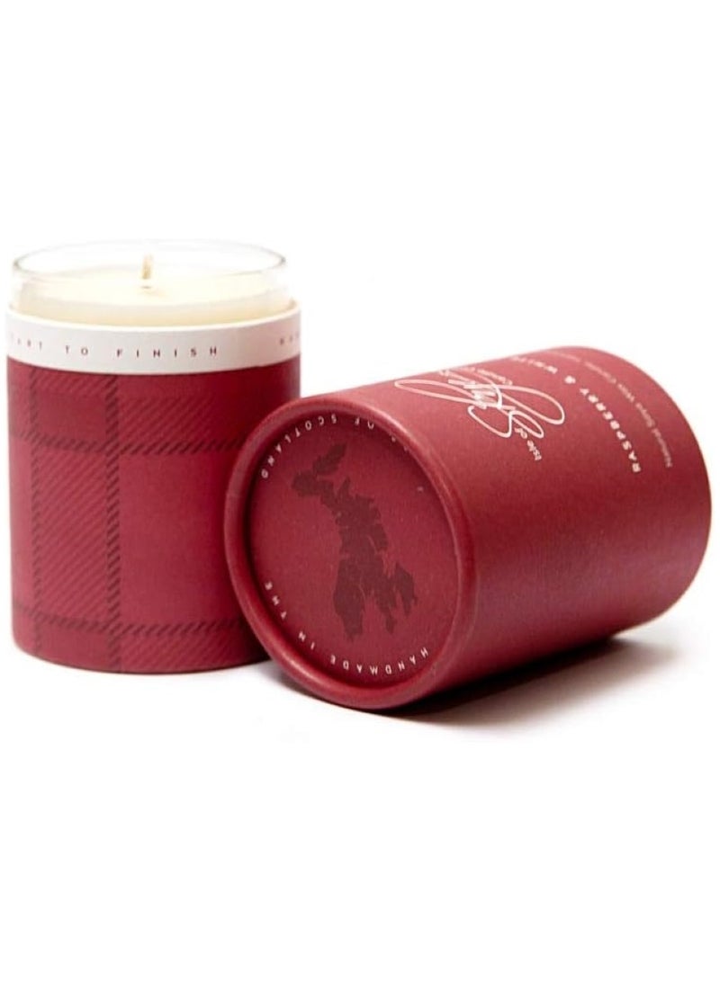 Raspberry & White Ginger Natural Soya Wax Candle 550 G