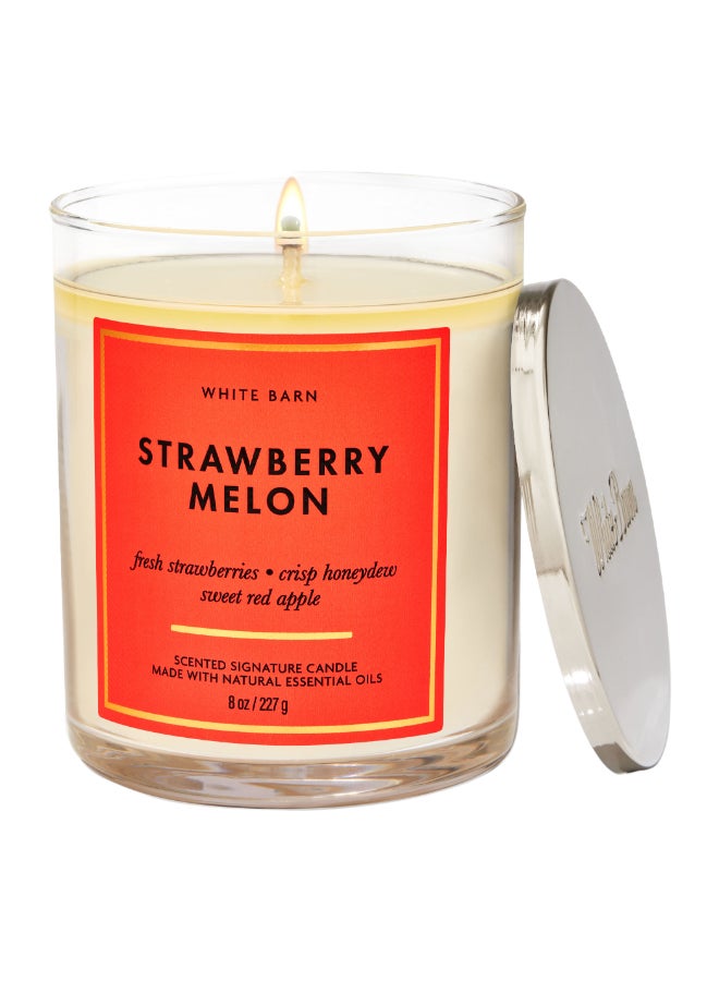 Strawberry Melon Signature Single Wick Candle