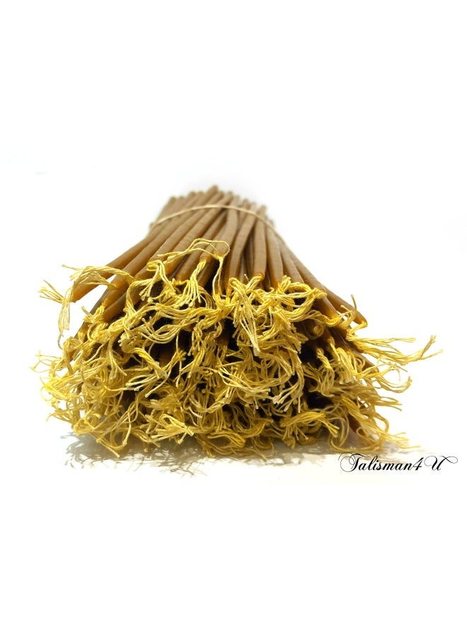 Talisman4U 100 Natural Pure Beeswax Taper Candles 9 Inch Tall Church Jerusalem Holy Land Scented Candle Gift Box
