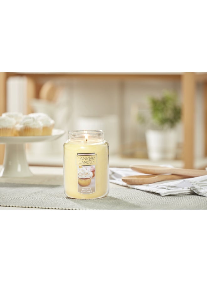 Vanilla Cupcake Scented Classic 22 Oz Large Jar Single Wick Candle Over 110 Hours Of Burn Time