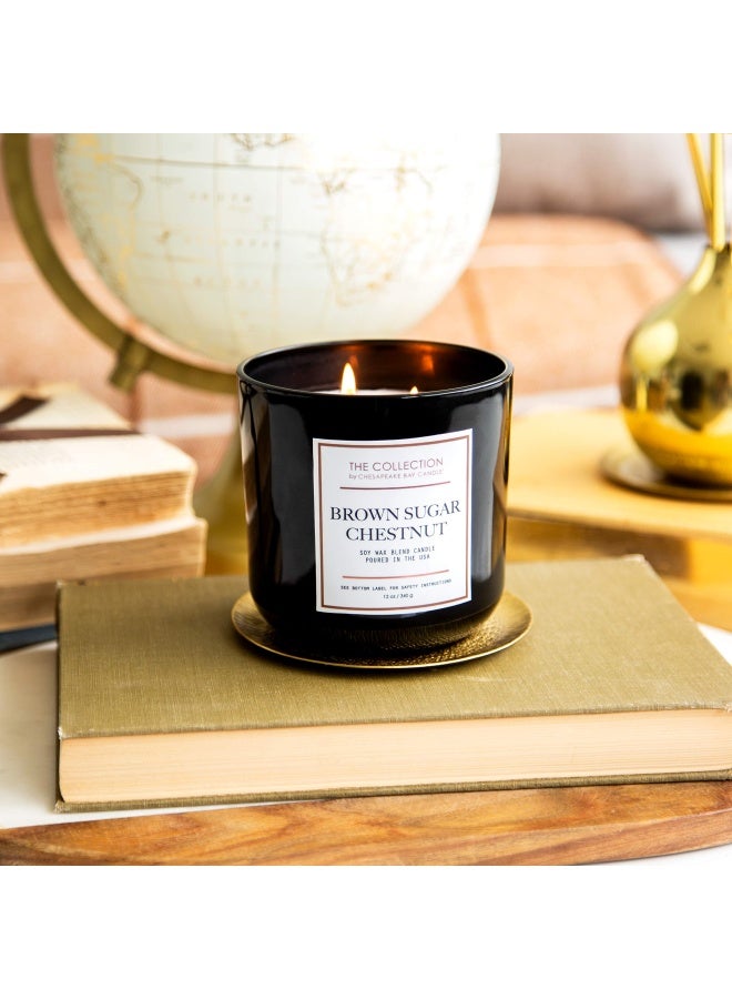 Chesapeake Bay Candle The Collection Two-Wick Scented Candle, Brown Sugar Chestnut Medium Jar