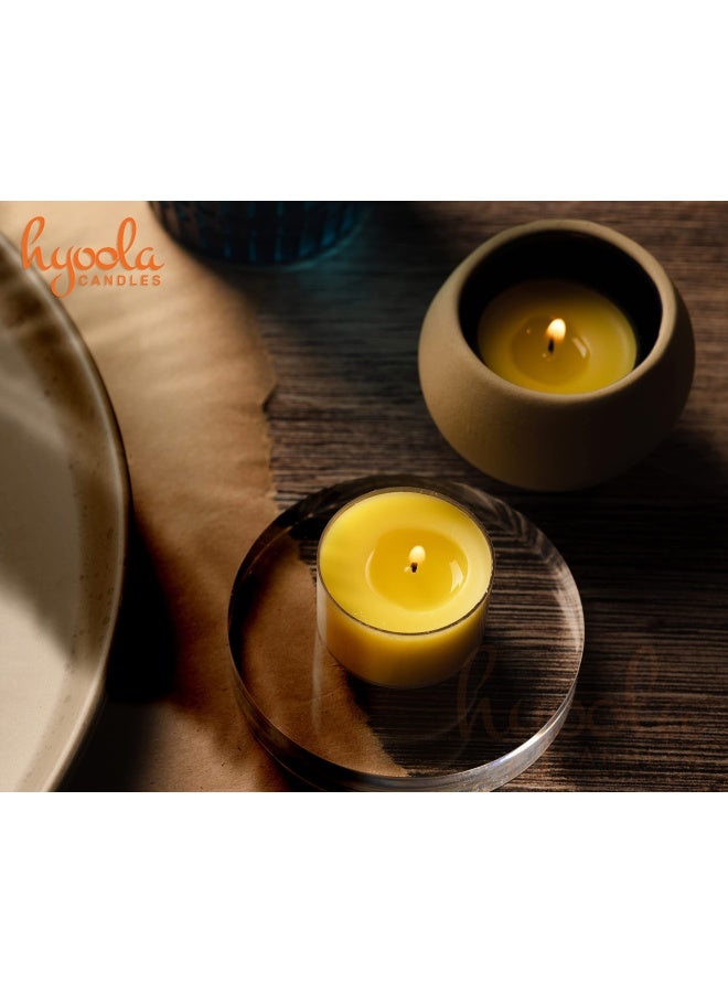 Tealight Citronella Candles Outdoor 8 Hour Burn Time Indoor And Outdoor Mosquito Insect And Bug Repellent Citronella Candle Natural Fresh Scent Decorative In Clear Cup 40 Pack