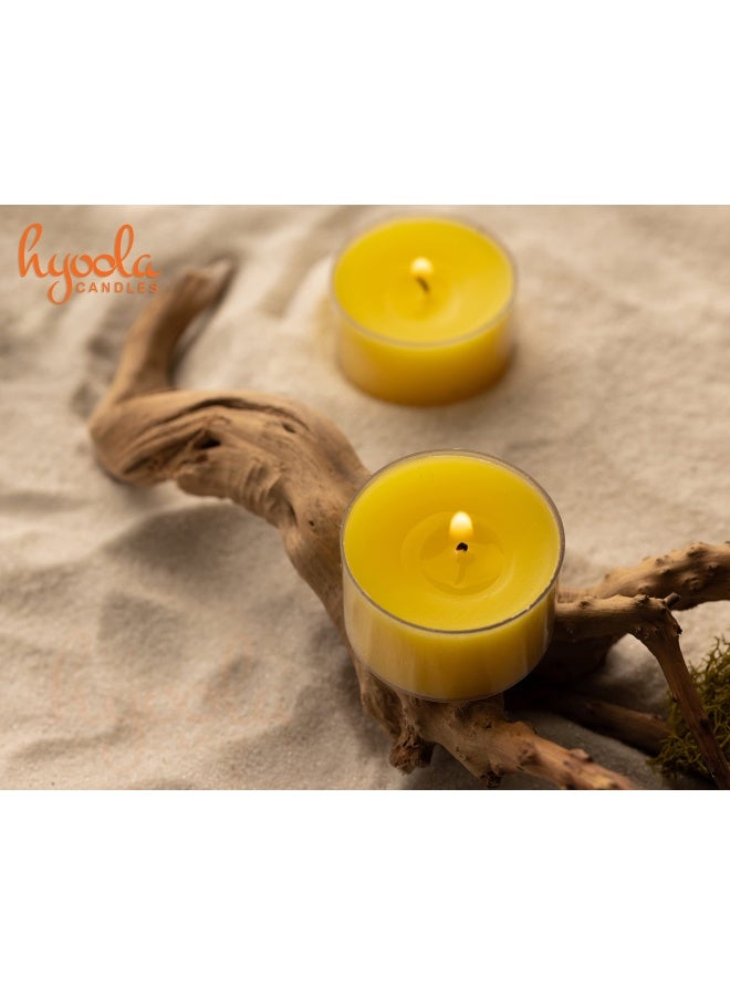 Tealight Citronella Candles Outdoor 8 Hour Burn Time Indoor And Outdoor Mosquito Insect And Bug Repellent Citronella Candle Natural Fresh Scent Decorative In Clear Cup 40 Pack