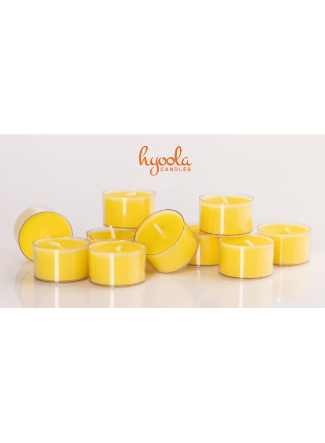 Tealight Citronella Candles Outdoor 8 Hour Burn Time Indoor And Outdoor Mosquito Insect And Bug Repellent Citronella Candle Natural Fresh Scent Decorative In Clear Cup 40 Pack