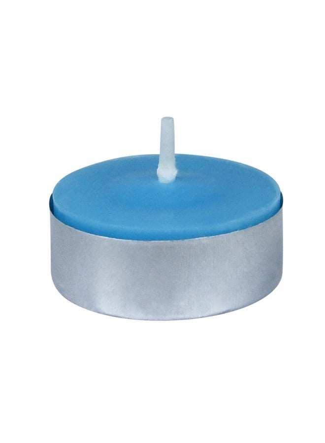 100 Piece Tealight Candles Turquoise Citronella