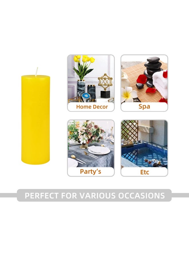 Zest Candle Pillar Candle, 2 by 6-Inch, Yellow