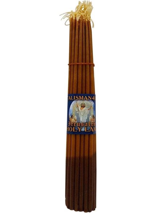 33 Natural Beeswax Taper Candles 9
