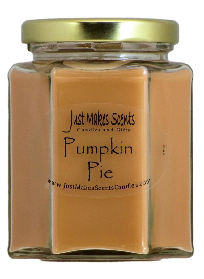 Pumpkin Pie Scented Blended Soy Candle Hand Poured Fall Fragrance Candles Made In The Usa By