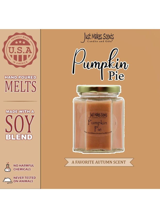 Pumpkin Pie Scented Blended Soy Candle Hand Poured Fall Fragrance Candles Made In The Usa By