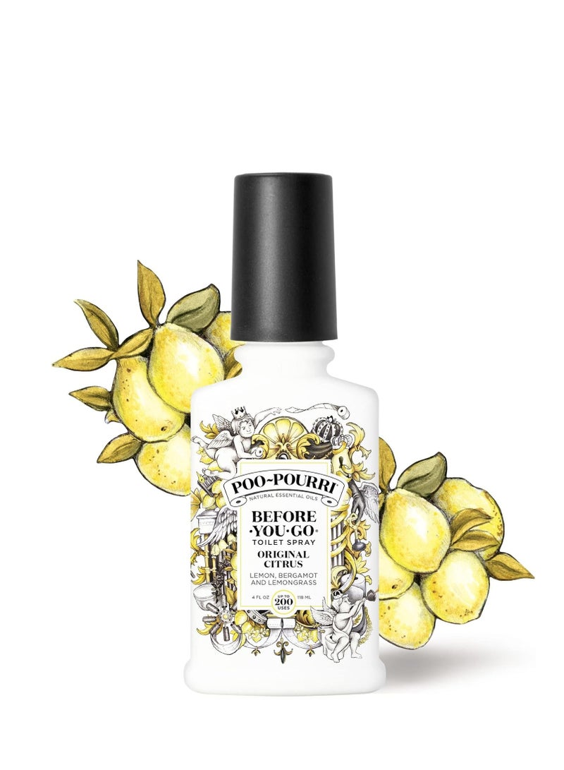 Poo-Pourri before you go toilet spray original citrus 4 fl oz lemon bergamot and lemongrass