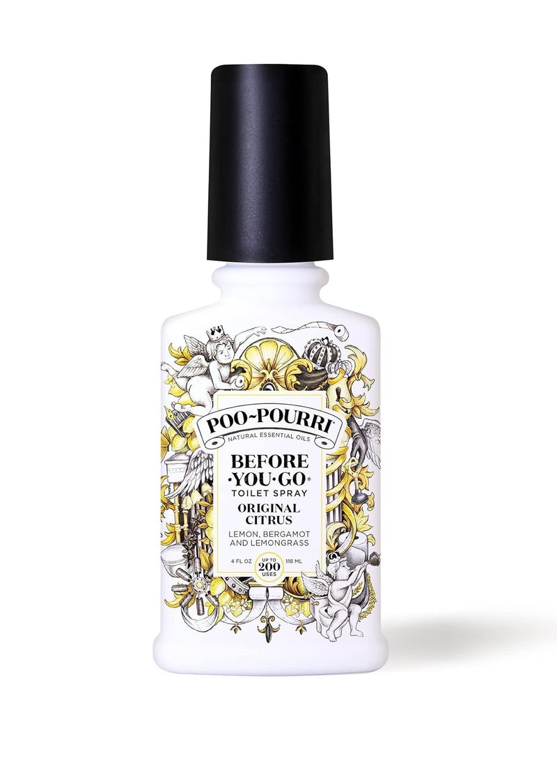 Poo-Pourri before you go toilet spray original citrus 4 fl oz lemon bergamot and lemongrass