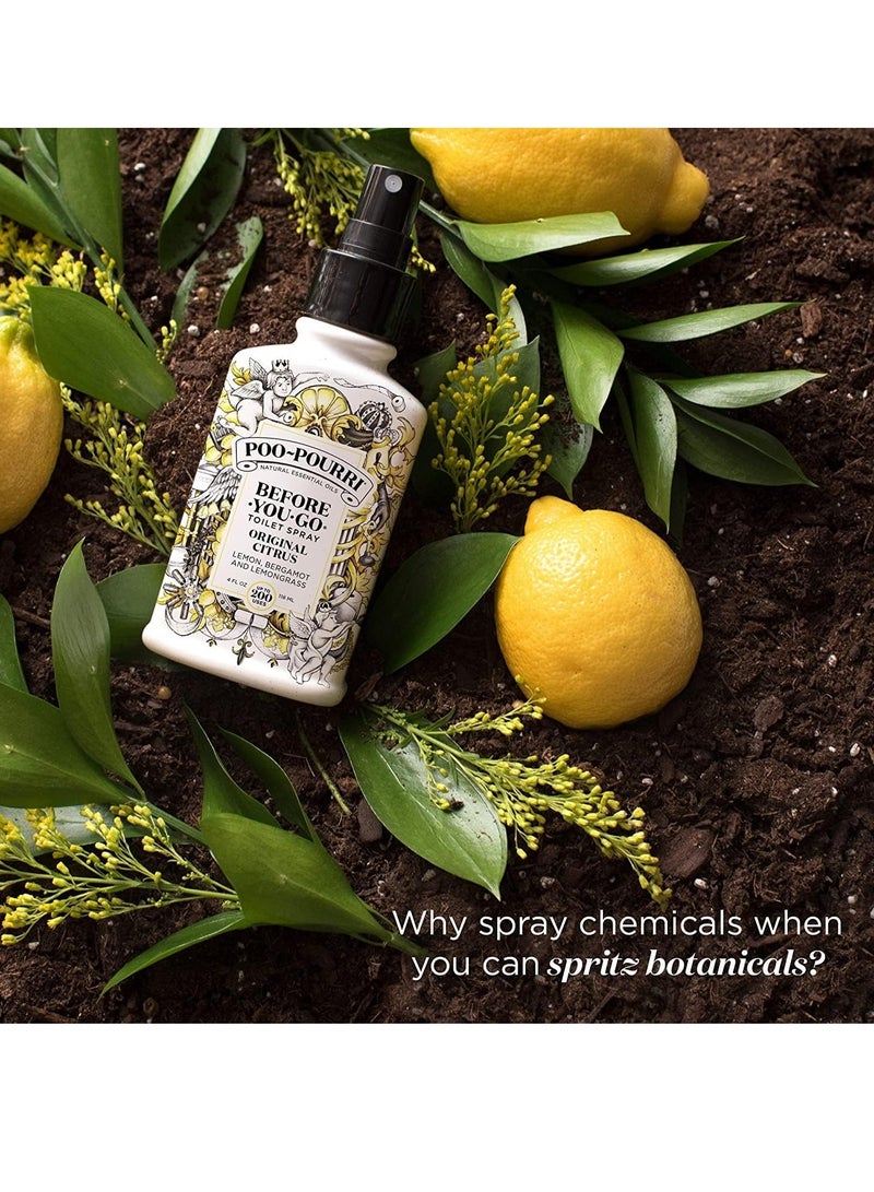 Poo-Pourri before you go toilet spray original citrus 4 fl oz lemon bergamot and lemongrass