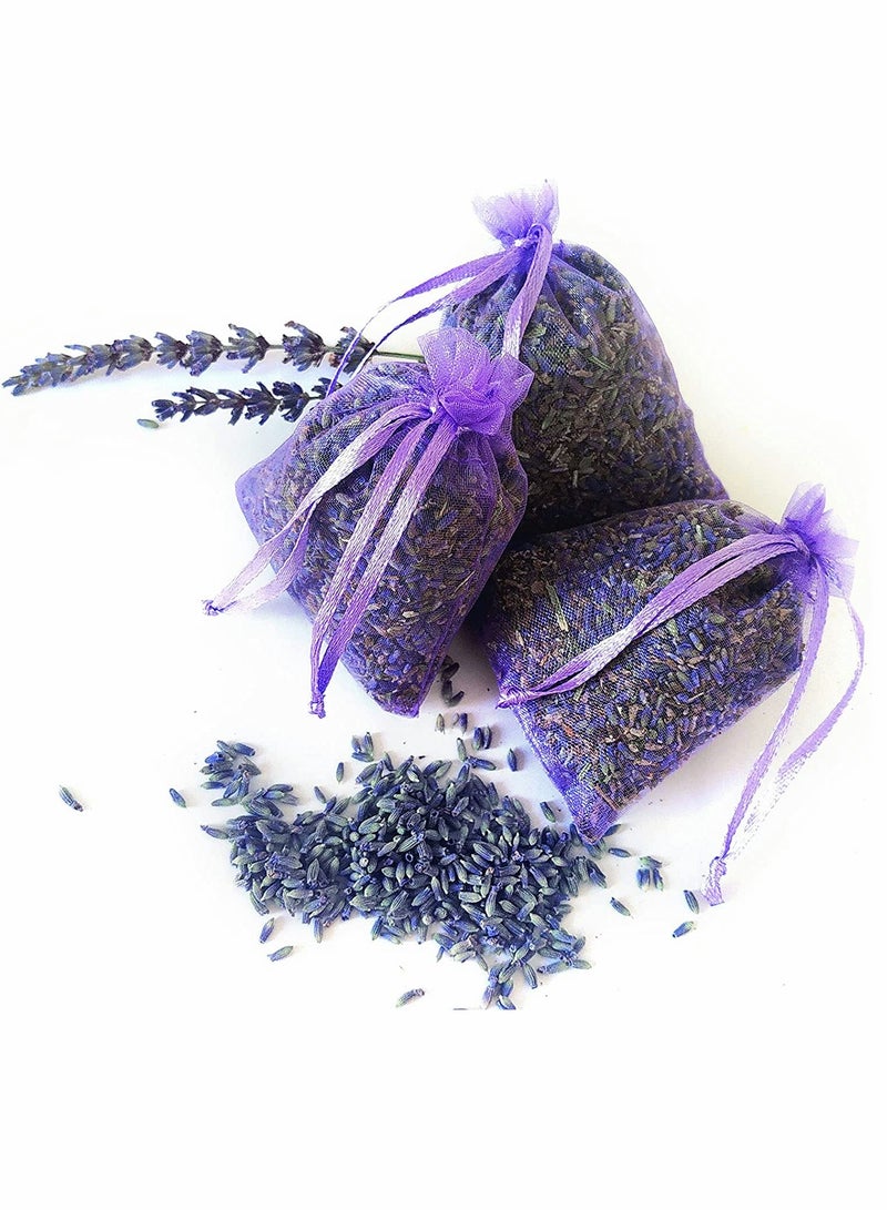 Lavender Sachet, 24 Lavender Sachet Bags, Filled with Premium Grade Dried Lavender, Sachets for Drawers and Closets, Bridal Shower Favors, Home Fragrance Products, Closet Deodorizer Fresheners