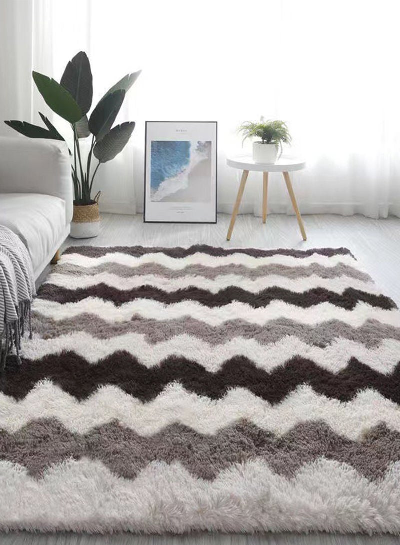 Modern Style Area Rug Non-Slip Super Soft Touch Living Room Bedroom Kitchen Decoration Of Carpet Floor Rug Fluffy Long Pile Rectangular
