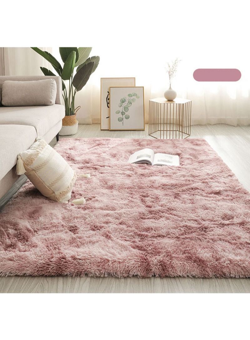 Modern Style Area Rug Non-Slip Super Soft Touch Living Room Bedroom Kitchen Decoration Of Carpet Floor Rug Fluffy Long Pile Rectangular