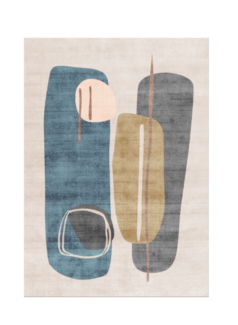 Modern Style Area Rug Non-Slip Super Soft Touch Living Room Bedroom Kitchen Decoration Of Carpet Floor Rug Rectangular 200x300cm