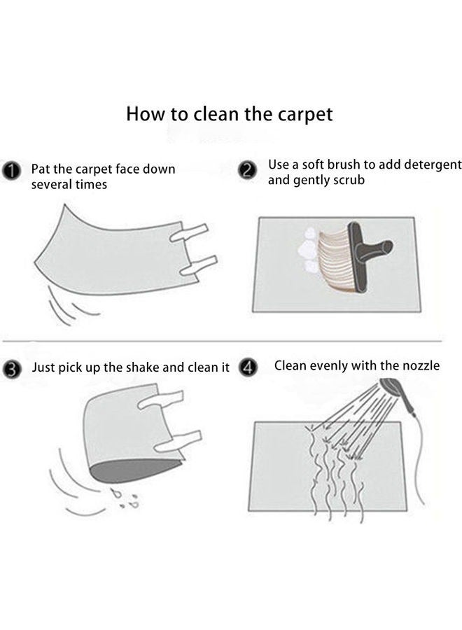 Rectangular Soft Touch Carpet  for Bedroom Living Room, Indoor Carpet, Minimalist Decor Fluffy Rug with Super Soft Touch, Machine-Washable, No-Shedding, 160x230cm