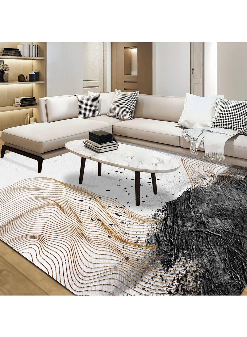 Modern Style Area Rug Non-Slip Super Soft Touch Living Room Bedroom Kitchen Decoration Of Carpet Floor Rug Rectangular 200x300cm