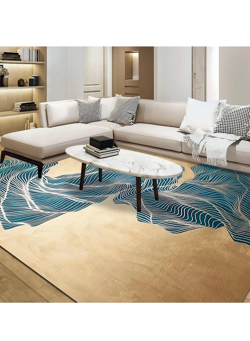 Modern Style Area Rug Non-Slip Super Soft Touch Living Room Bedroom Kitchen Decoration Of Carpet Floor Rug Rectangular 200x300cm