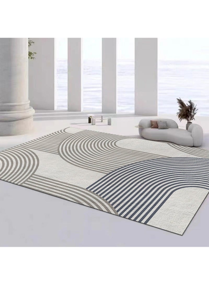 Modern Minimalist Style Area Rug Imitation Cashmere Thickening Non-Slip Super Soft Touch Living Room Bedroom Kitchen Decoration Of Carpet Floor Rug Rectangular 160x230cm