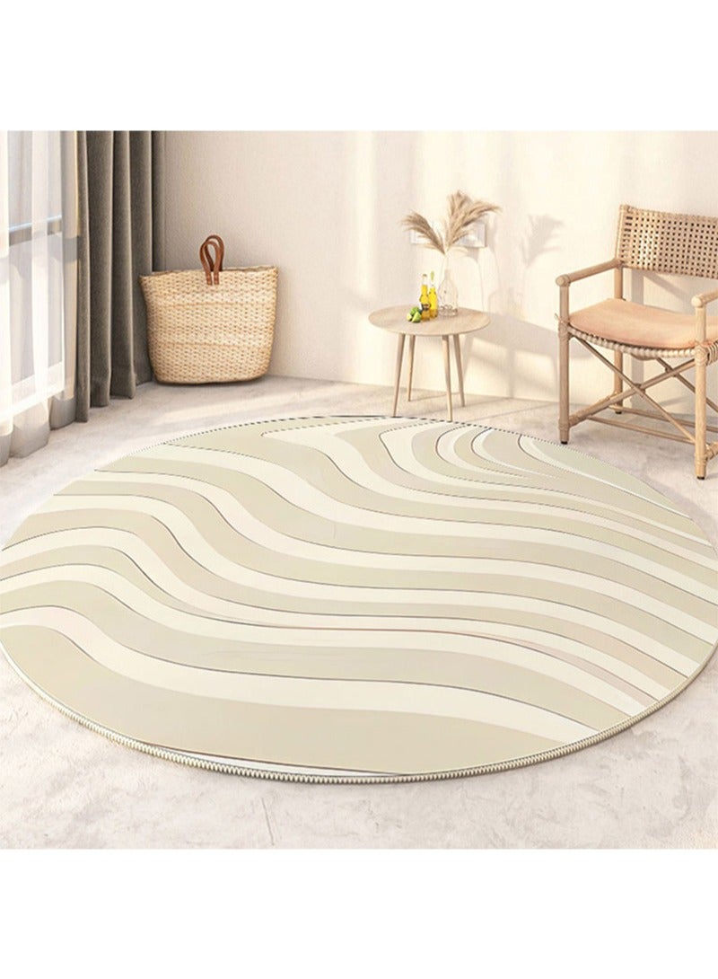 Modern Style Area Rug Non Slip Extra Soft Touch Living Room Bedroom Kitchen Decoration of Carpet Floor Rug 120x120cm