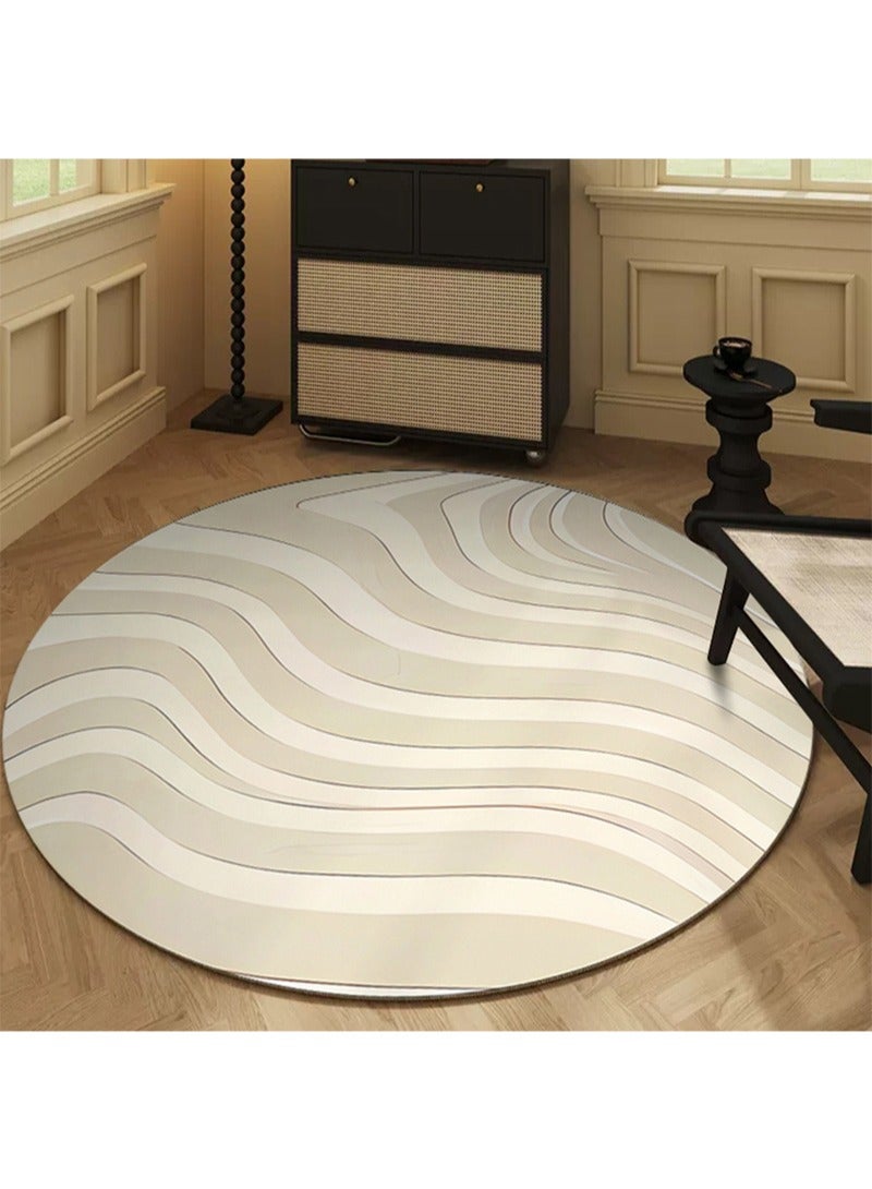 Modern Style Area Rug Non Slip Extra Soft Touch Living Room Bedroom Kitchen Decoration of Carpet Floor Rug 120x120cm