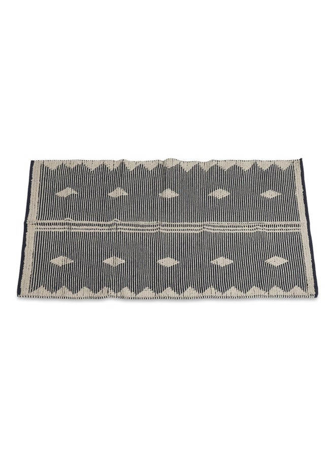 Zenith Intricate Handwoven Rug, Natural & Black - 120X180 Cm