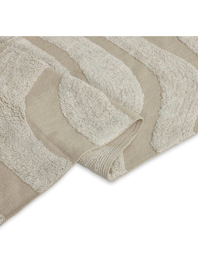 Mosaic Tufted Rug, Natural & Beige - 120X180 Cm