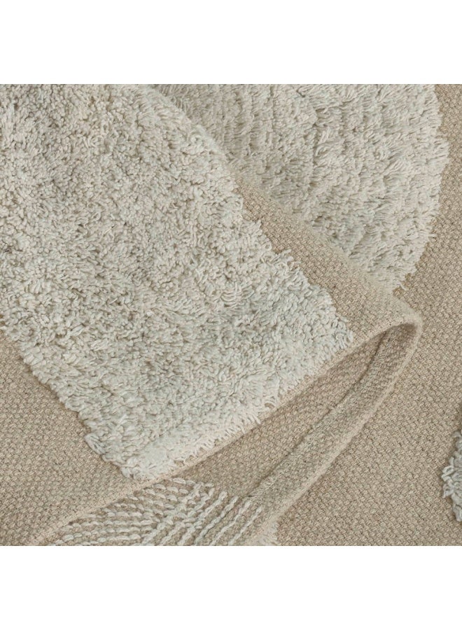 Mosaic Tufted Rug, Natural & Beige - 120X180 Cm