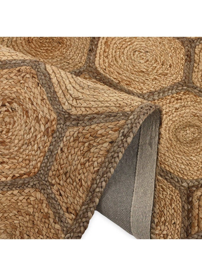 Stran Handwoven Jute Rug, Natural - 120X170 Cm